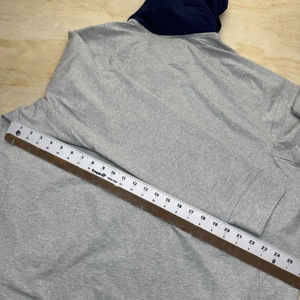 NEW RLX Golf Ralph Lauren Mens Performance Terry 1/2-Zip Hoodie 2XL Blue Gray